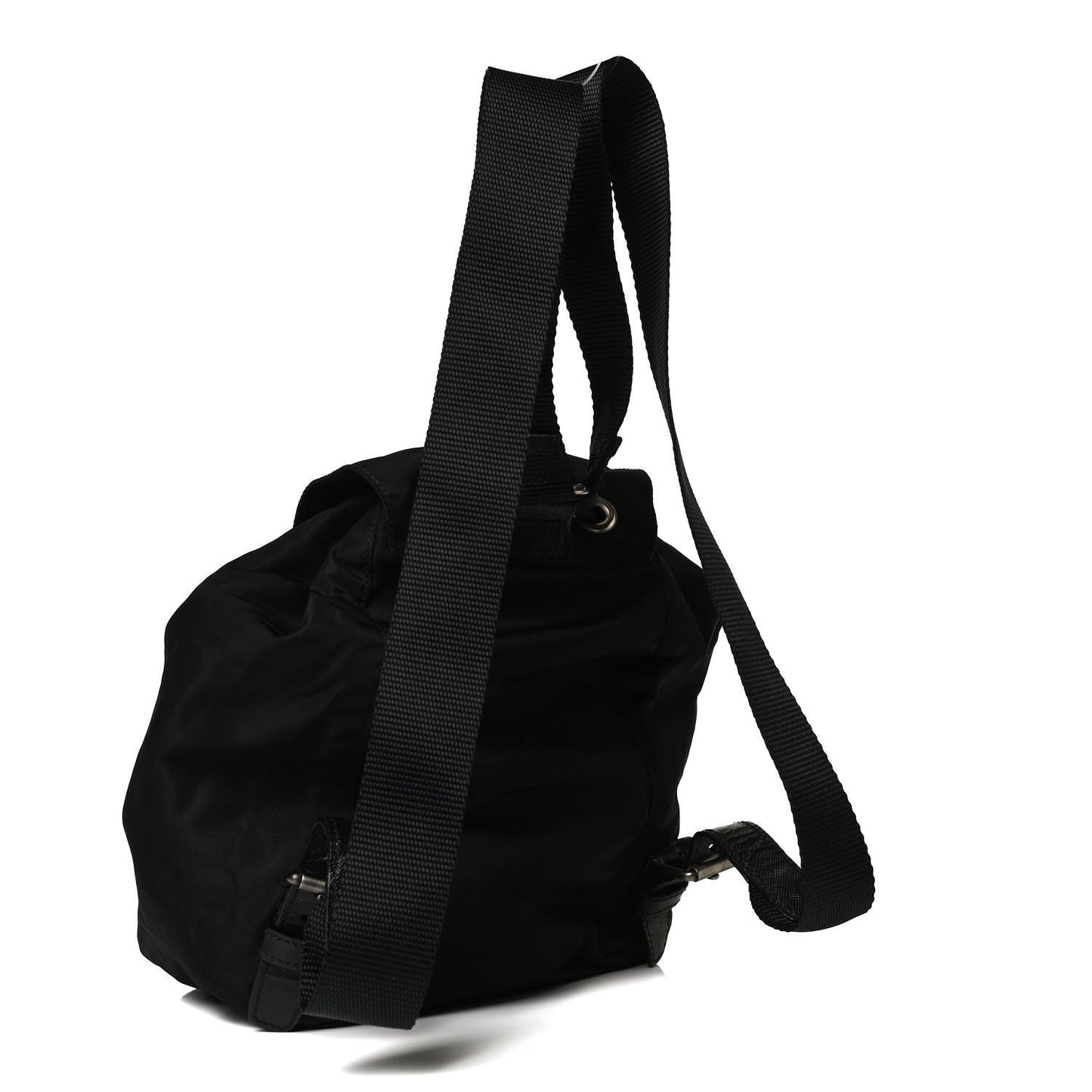 Nylon Vela Mini Cinch Backpack Black