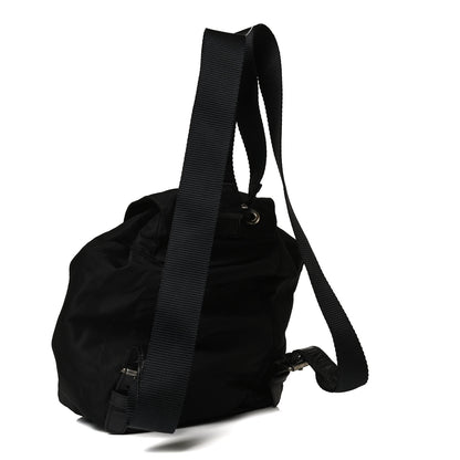 Prada Nylon Vela Mini Cinch Backpack Black 2 of 15
