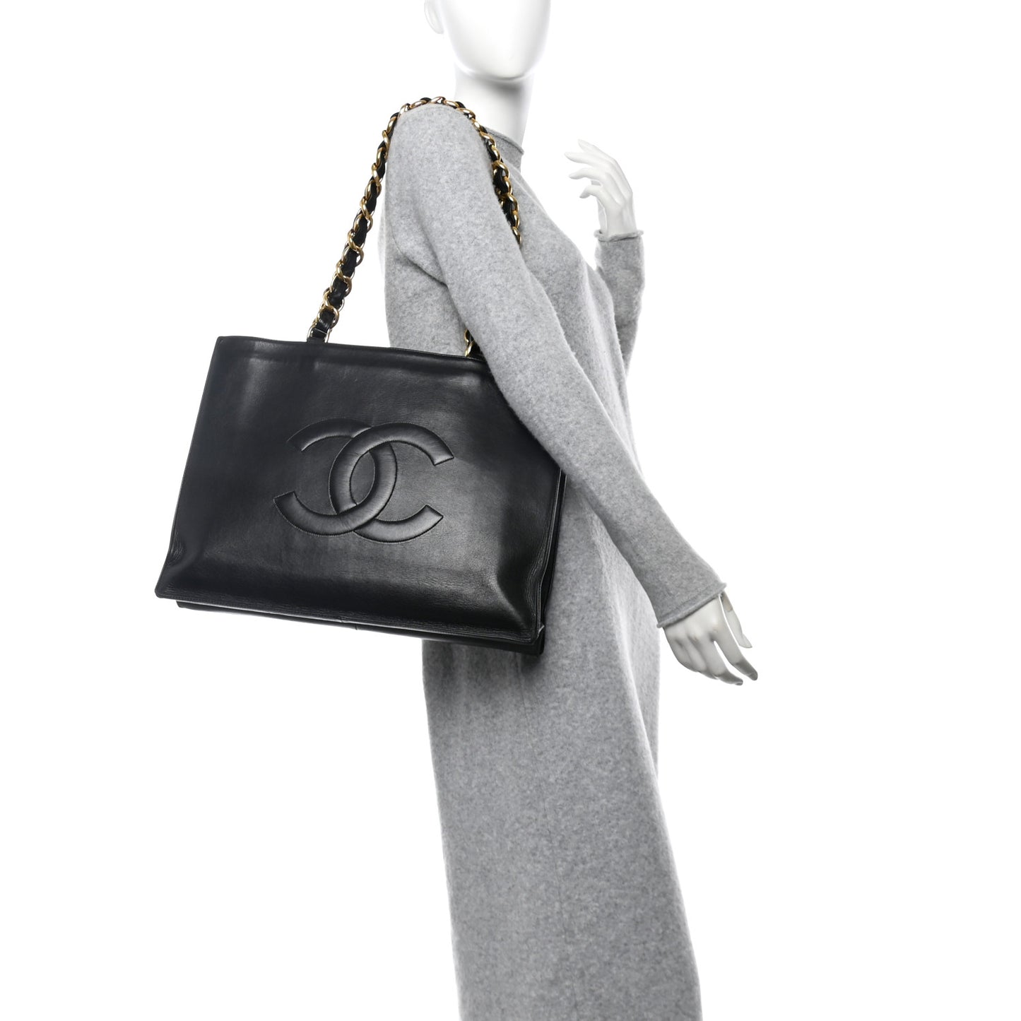 Lambskin CC Tote Black