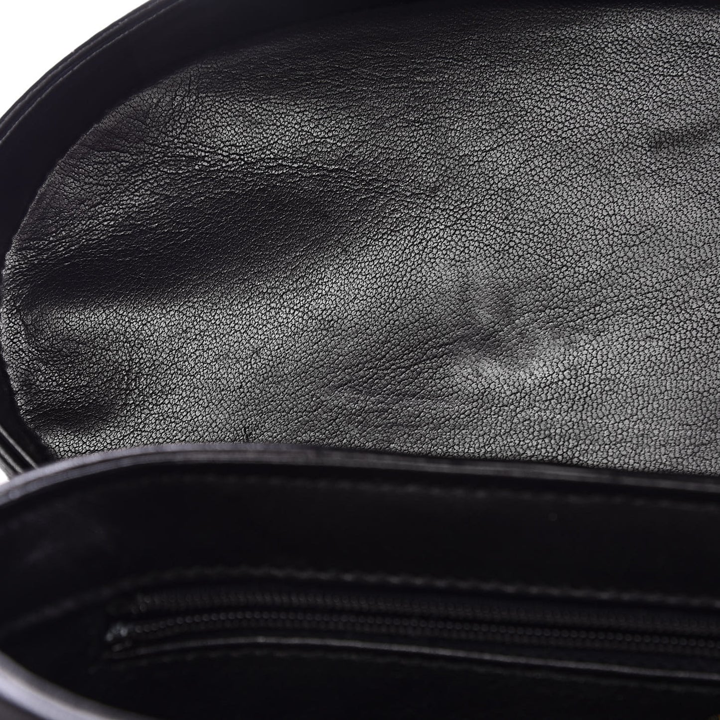 Lambskin Quilted Tassel Shoulder Bag Black