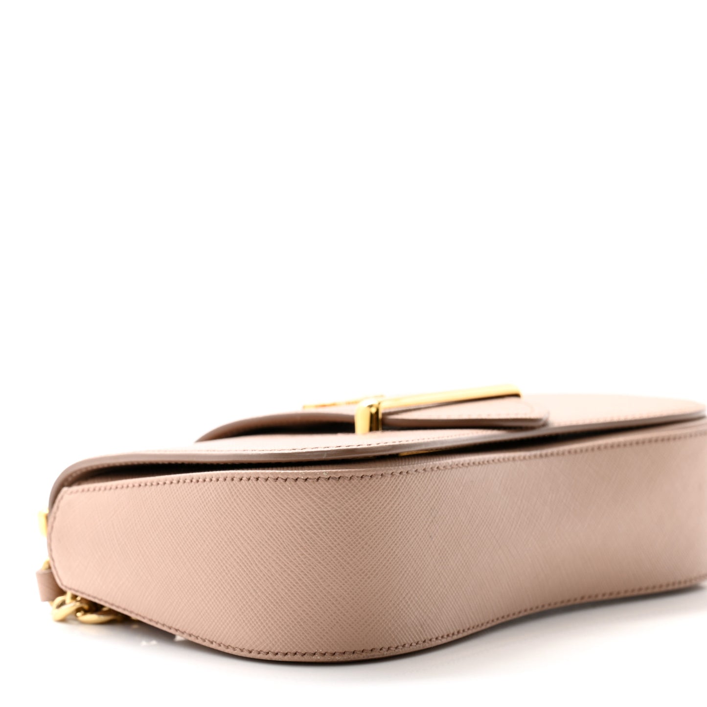 Saffiano Lux Sidonie Small Chain Crossbody Bag Cipria