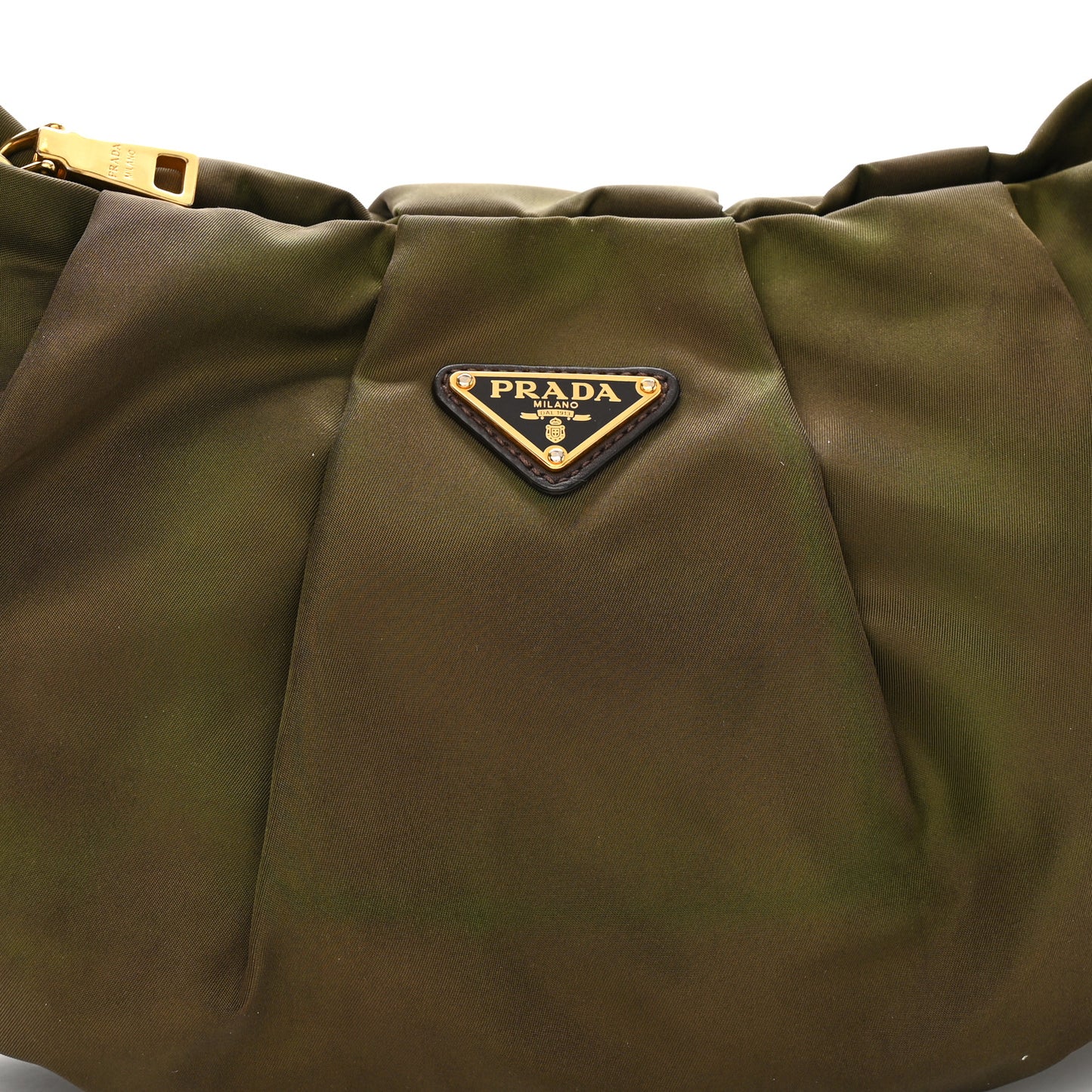 Tessuto Nylon Vitello Daino Hobo Bruciato