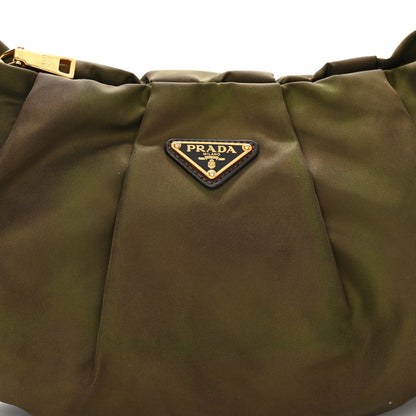 Prada Tessuto Nylon Vitello Daino Hobo Bruciato 9 of 15
