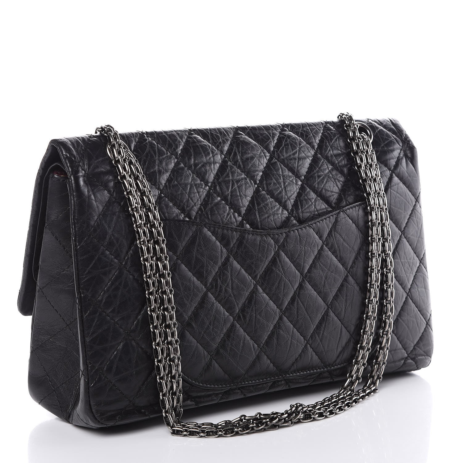 Chanel Aged Calfskin Quilted 2.55 Reissue 227 Flap Black 3 of 9