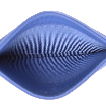 Chanel Patent Quilted Card Holder Blue 5 of 9