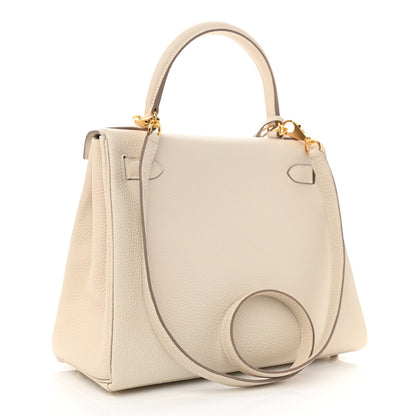 Hermes Togo Kelly Retourne 28 Craie 3 of 11