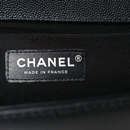 Chanel Caviar Quilted Medium Boy Flap Black 5 of 9