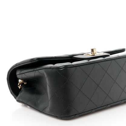 Chanel Lambskin Quilted Mini Rectangular Flap Black 10 of 11