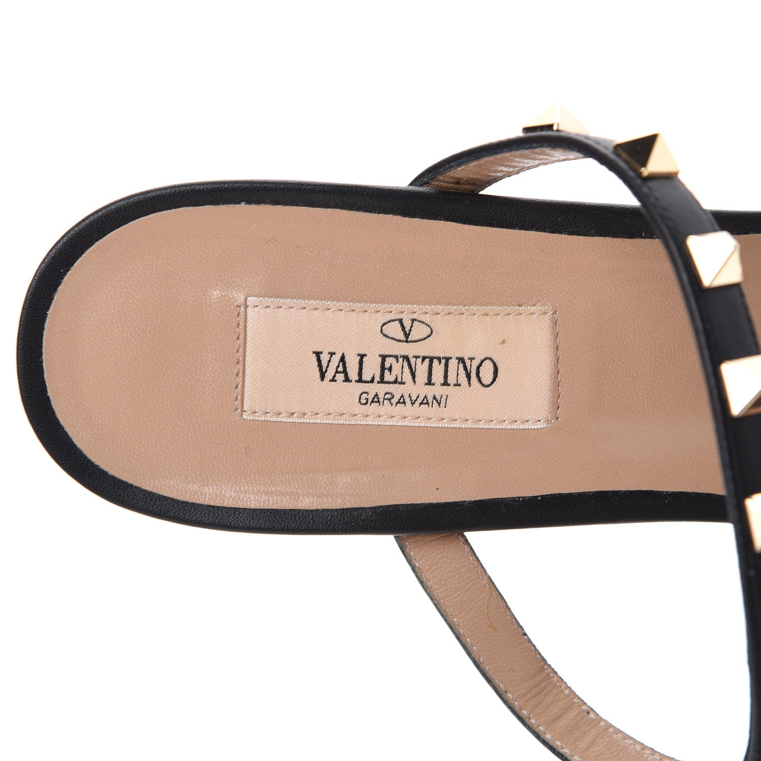 Valentino Garavani Calfskin Rockstud 60mm Caged Slide Sandals 41.5 Black 7 of 13