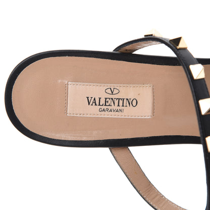 Valentino Garavani Calfskin Rockstud 60mm Caged Slide Sandals 41.5 Black 7 of 13