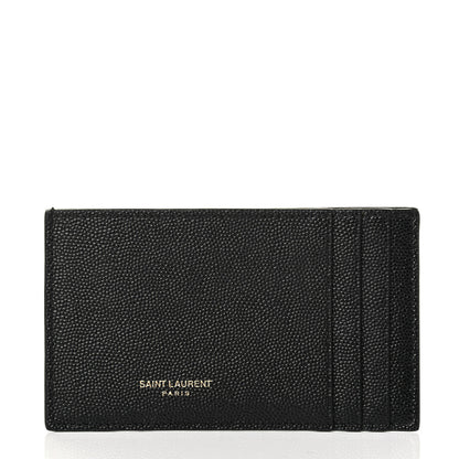 Saint Laurent Grain De Poudre Uptown Chain Wallet Black 5 of 5