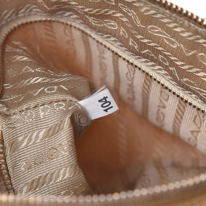 Prada Nylon Vitello Daino Pochette Sabbia 7 of 17