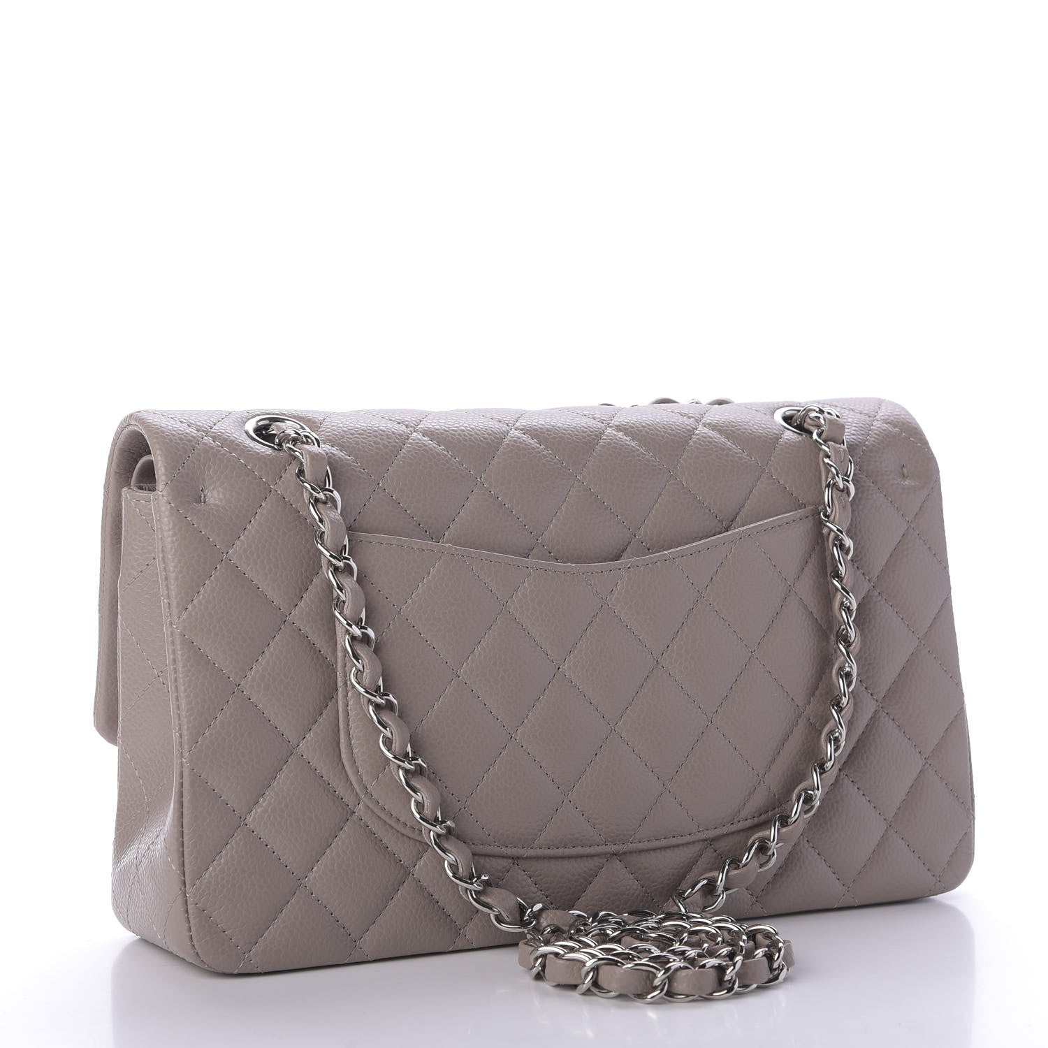 Chanel Caviar Quilted Medium Double Flap Beige 3 of 10