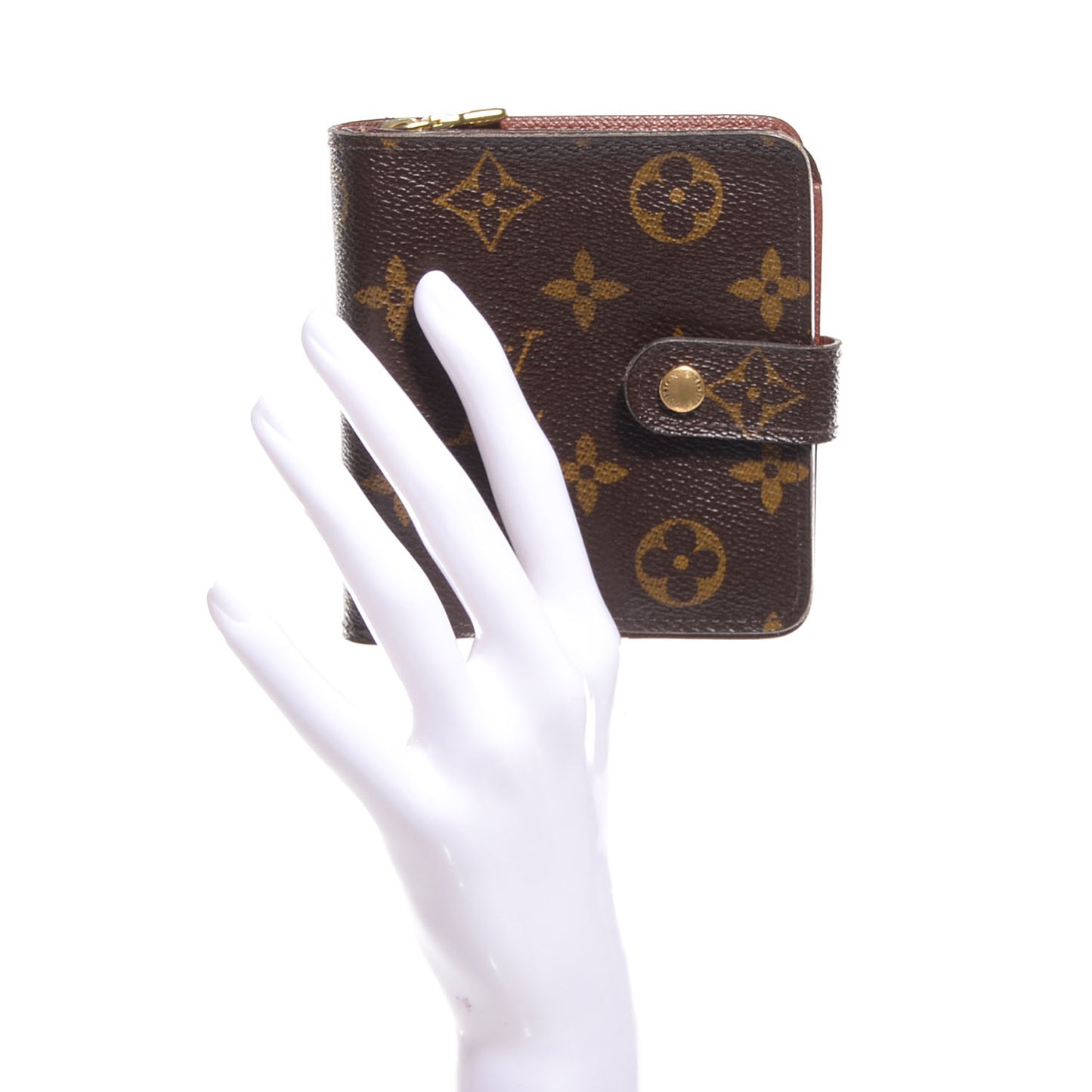 Monogram Compact Zippe Zipped Wallet