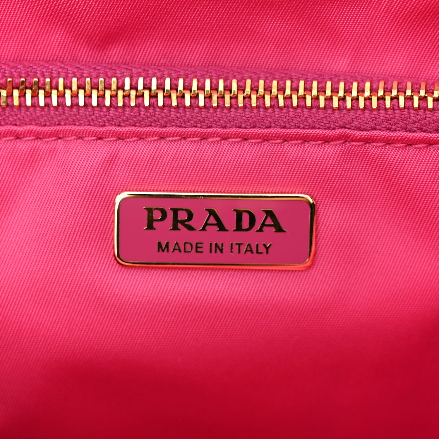 Prada Nylon Tessuto Chain Shoulder Bag Fuxia 6 of 9