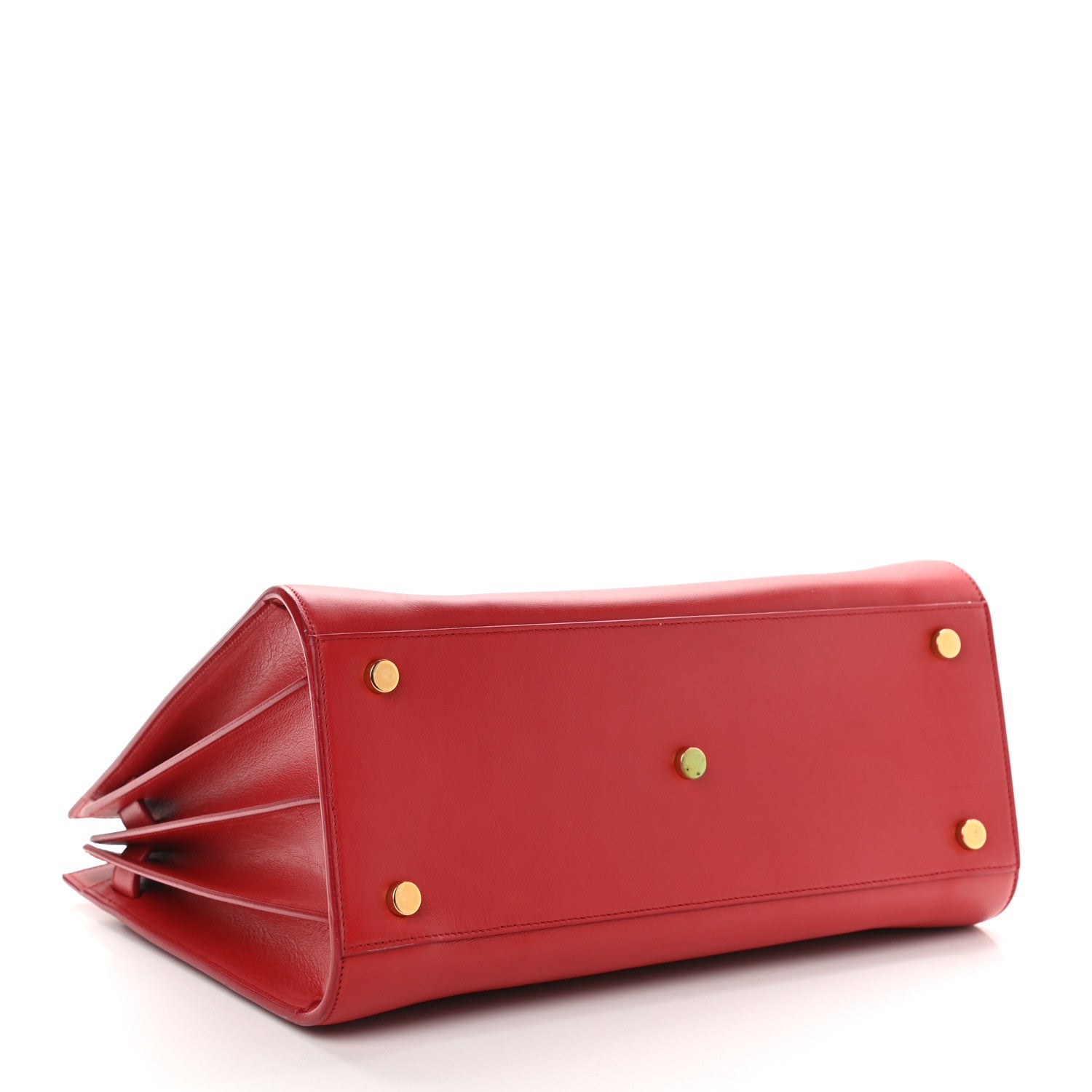 Saint Laurent Calfskin Small Sac De Jour Vermillion 4 of 9
