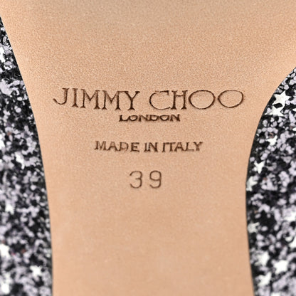 Jimmy Choo Glitter Pointy Toe Romy 60 Pumps 39 Silver 8 of 8