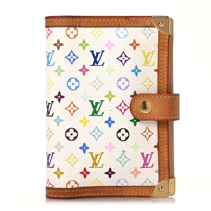 Louis Vuitton Monogram Multicolor Small Ring Agenda Cover White 1 of 15