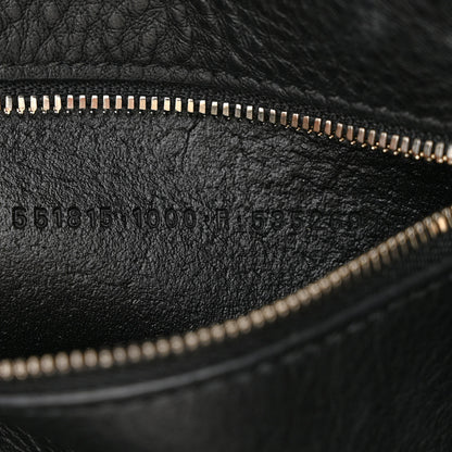 Balenciaga Smooth Calfskin Logo Perforated XXS Everyday Tote Black 8 of 12