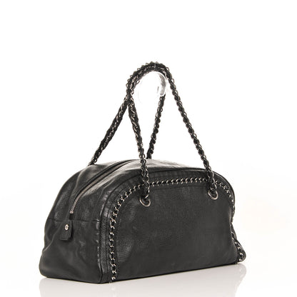 Chanel Deerskin Luxe Ligne Medium Bowler Black 3 of 7