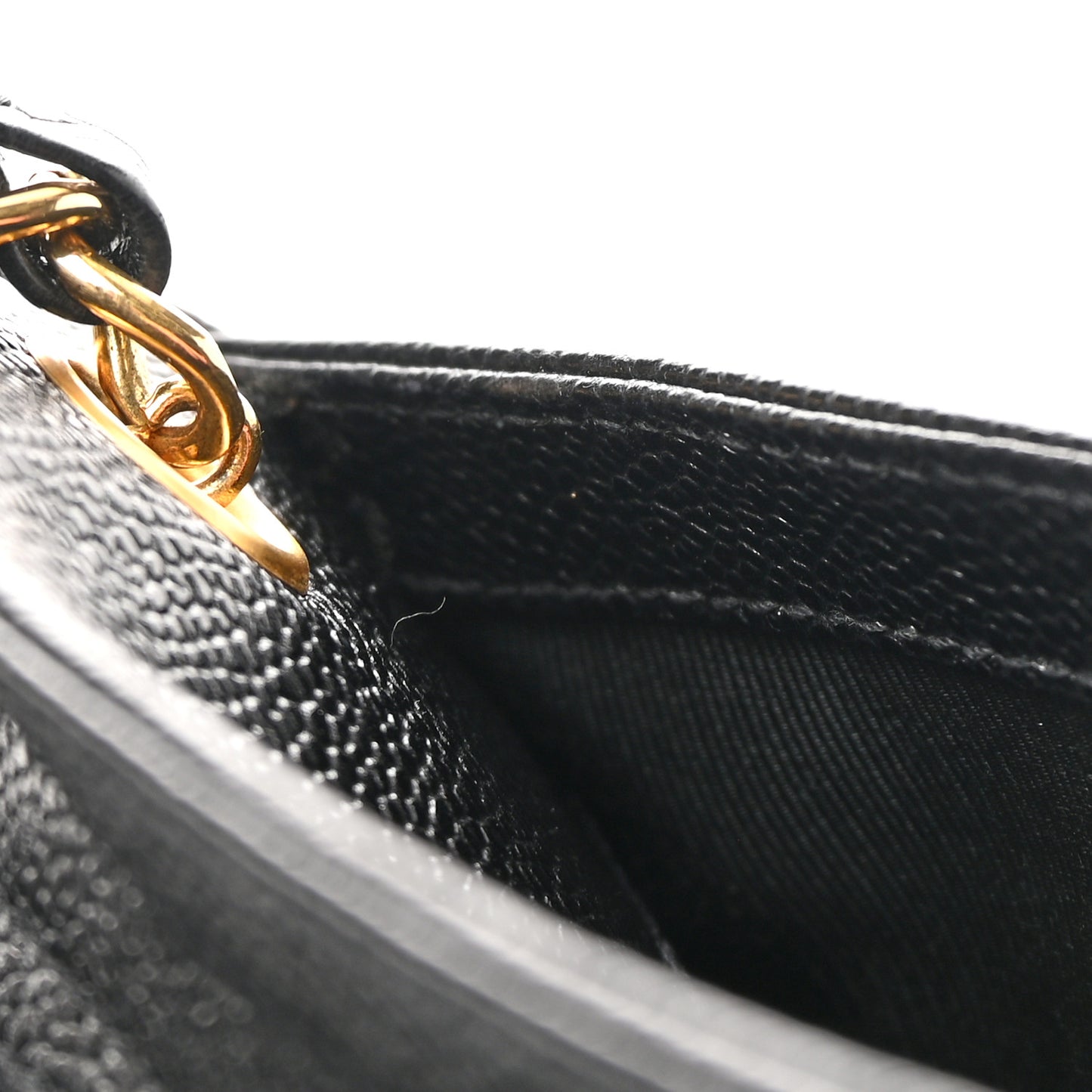 Caviar CC Shoulder Bag Black