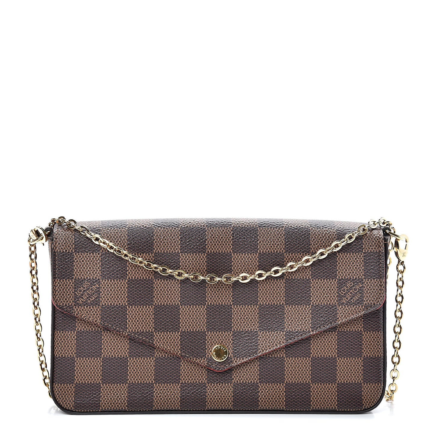 Damier Ebene Pochette Felicie Chain Wallet