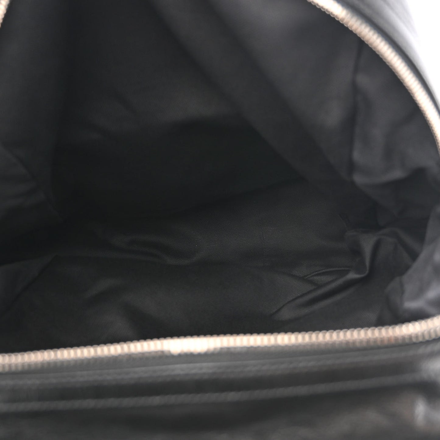 Fluffy Calfskin Mesh Nylon Medium Morpheus Double Buckle Backpack Black