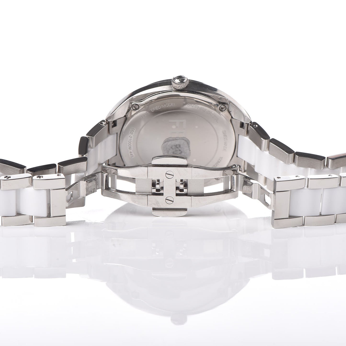 Stainless Steel Ceramic Diamond 34mm Momento Bugs Quartz Watch Blue