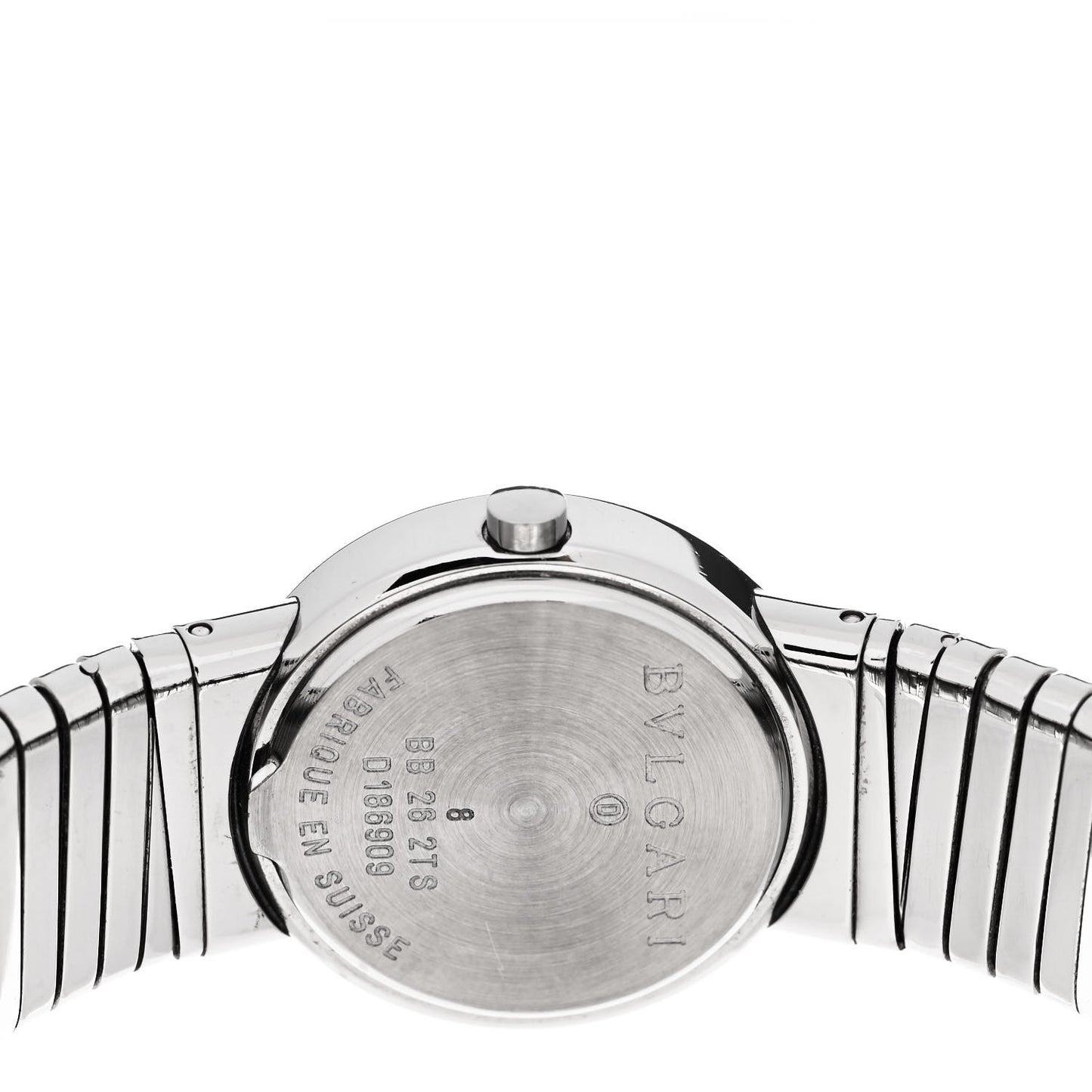 Stainless Steel Diamond 26mm Tubogas Quartz Watch Black