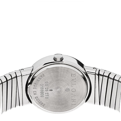 Bulgari Stainless Steel Diamond 26mm Tubogas Quartz Watch Black 4 of 4