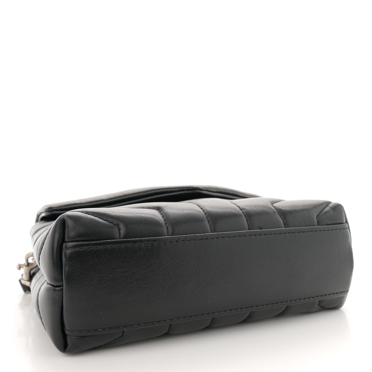 Saint Laurent Calfskin Y Quilted Monogram Toy Loulou Crossbody Bag Black 4 of 12