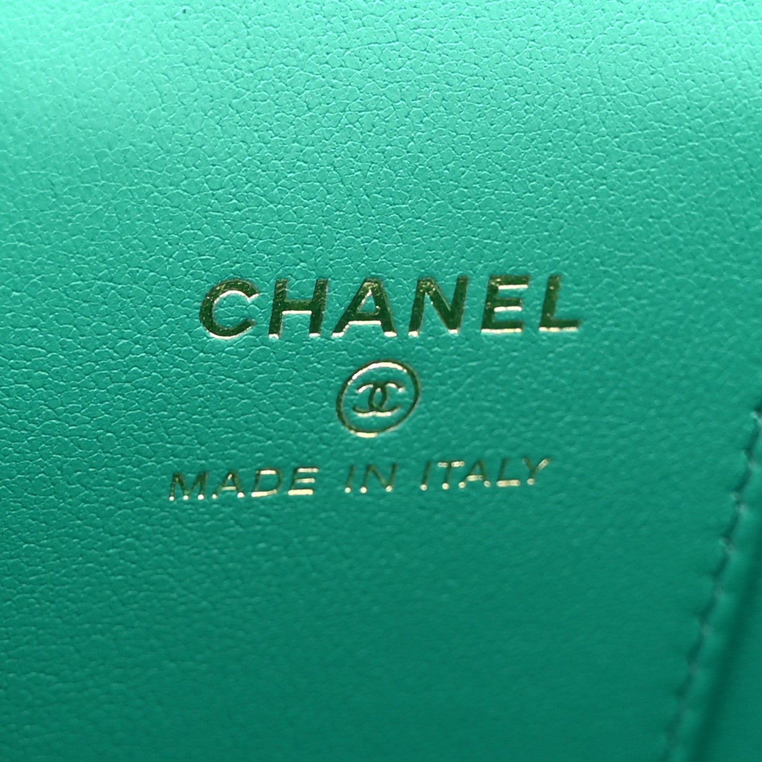 Chanel Caviar Quilted Sweetheart Mini Vanity Case Green 6 of 10
