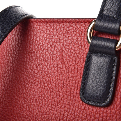 Gucci Dollar Calfskin Large Soho Top Handle Satchel Hibiscus Red Mystic White Blue 8 of 10