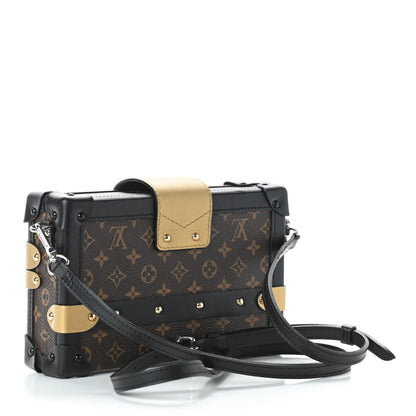Louis Vuitton Monogram Column Petite Malle Black 3 of 9
