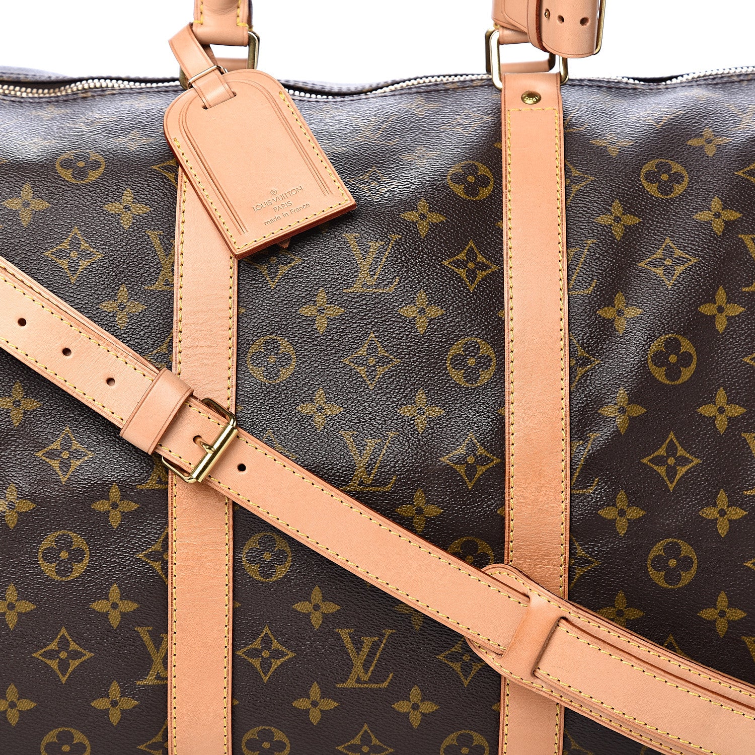 Louis Vuitton Monogram Keepall Bandouliere 55 10 of 10