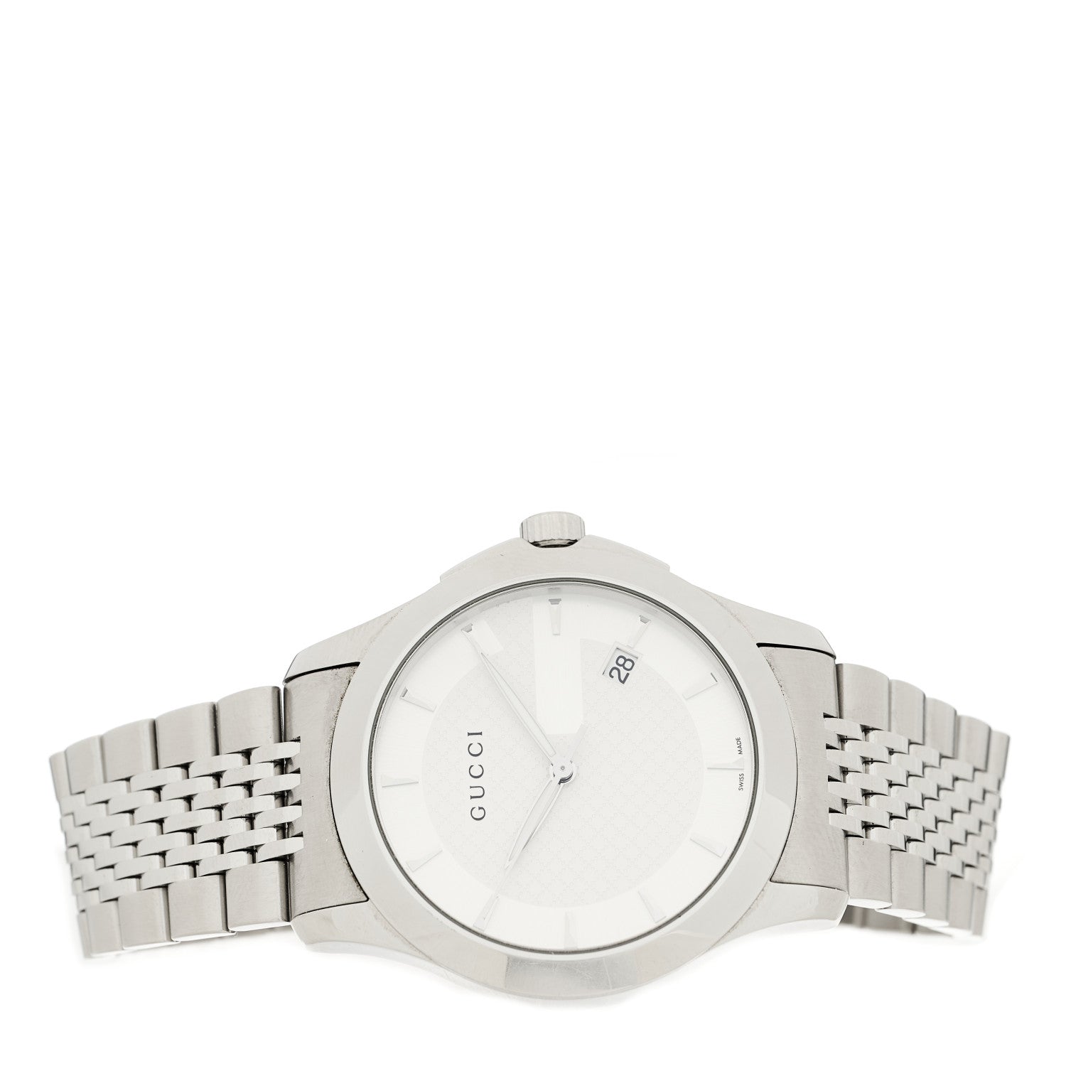 Gucci Stainless Steel 38mm G-Timeless Quartz Watch 2 of 4