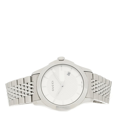 Gucci Stainless Steel 38mm G-Timeless Quartz Watch 2 of 4