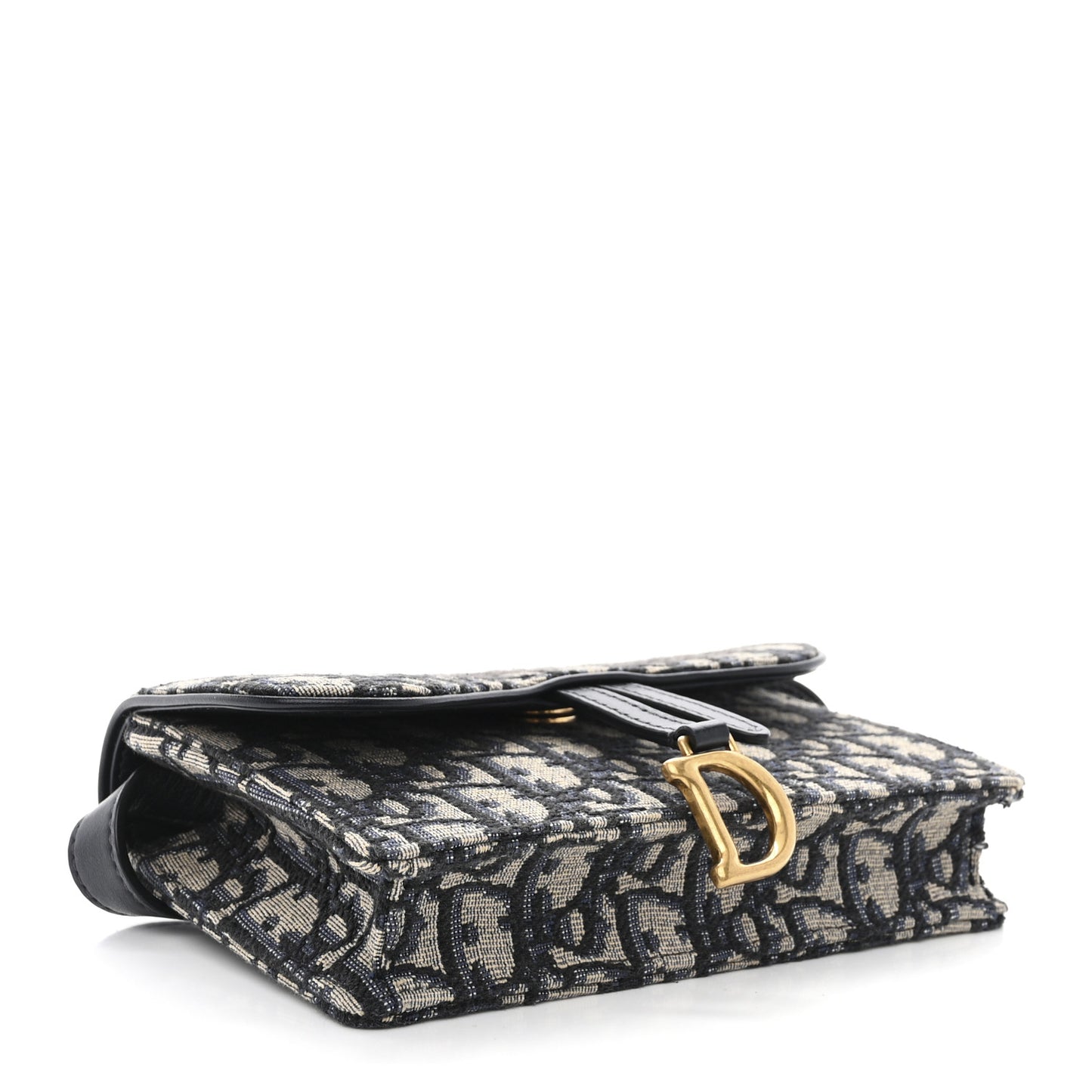 Oblique Saddle Belt Bag Blue