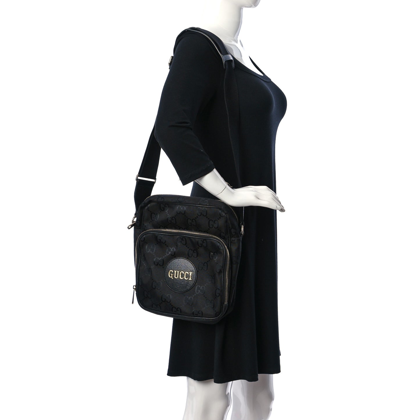 Econyl Nylon Monogram Off The Grid Messenger Black