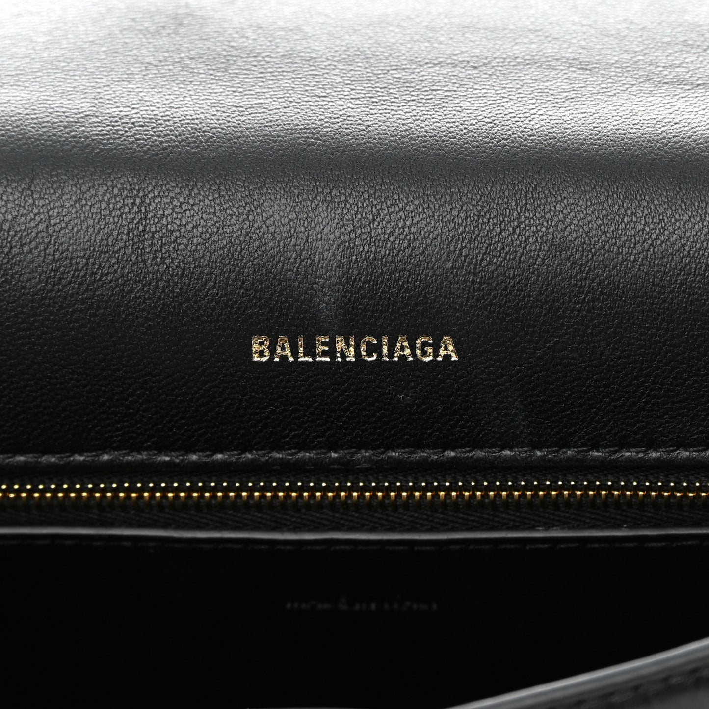 Paper Calfskin S Downtown Chain Shoulder Bag Black