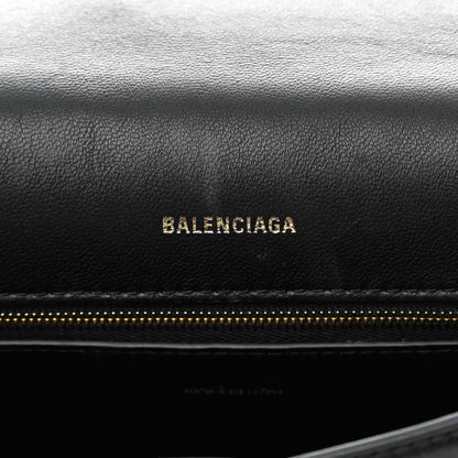 Balenciaga Paper Calfskin S Downtown Chain Shoulder Bag Black 6 of 13