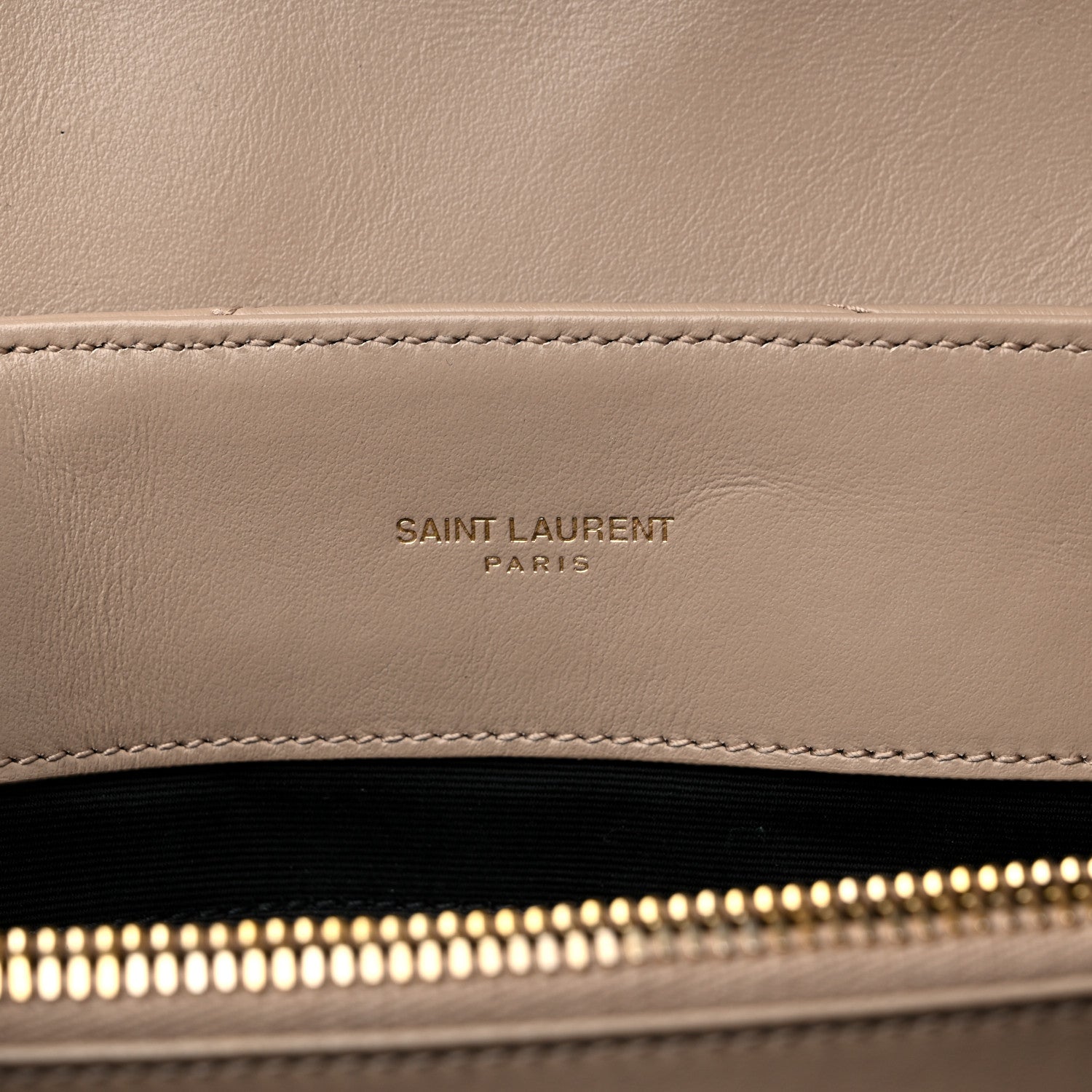 Saint Laurent Calfskin Y Quilted Monogram Medium Loulou Chain Satchel Light Natural 6 of 16