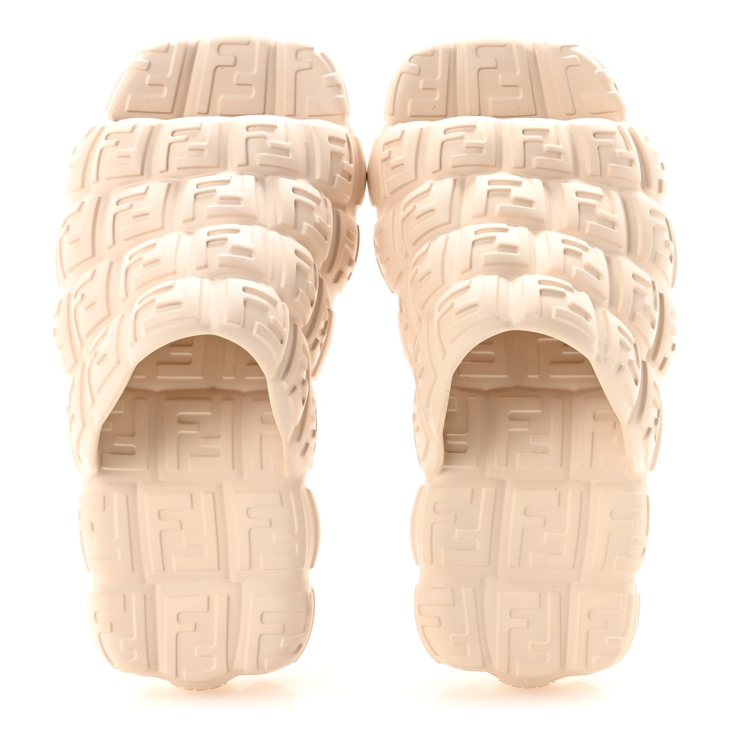 Fendi FF Embossed Cloud Eva Mens Slide Sandals 8 Camelia 2 of 8
