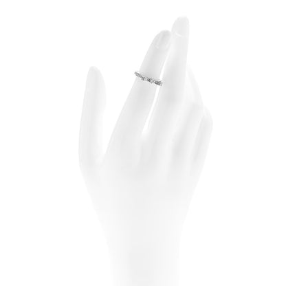 Chanel 18K White Gold Diamond Ruban Ring 45 3.25 2 of 5