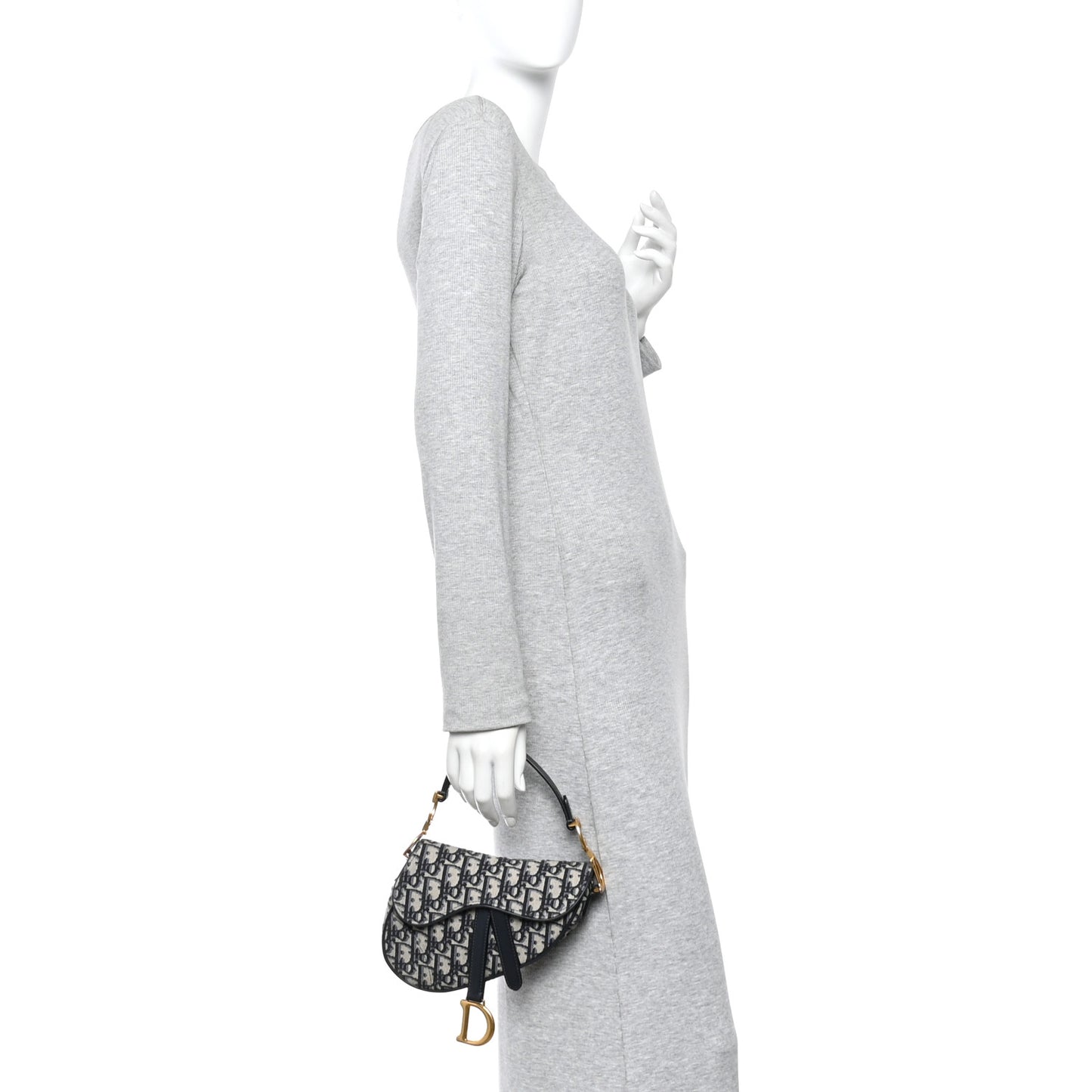 Oblique Mini Saddle Bag Blue