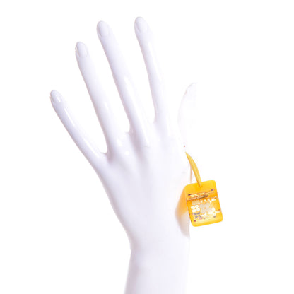 Louis Vuitton Resin Inclusion Hair Cubes Yellow 2 of 3