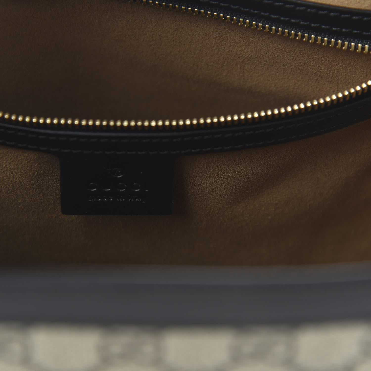Gucci GG Supreme Monogram Medium Padlock Tote Black 8 of 11