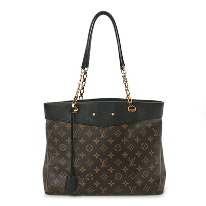 Louis Vuitton Monogram Pallas Shopper Black 1 of 10