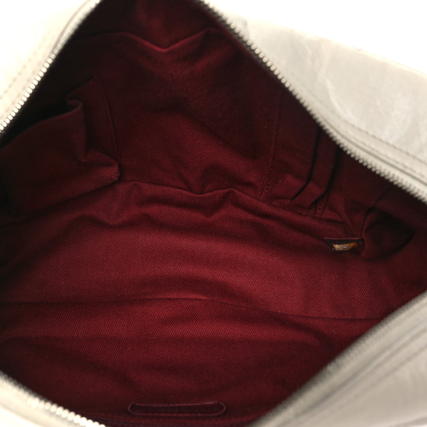 Aged Calfskin Quilted Cotton Club Bowler Pearl