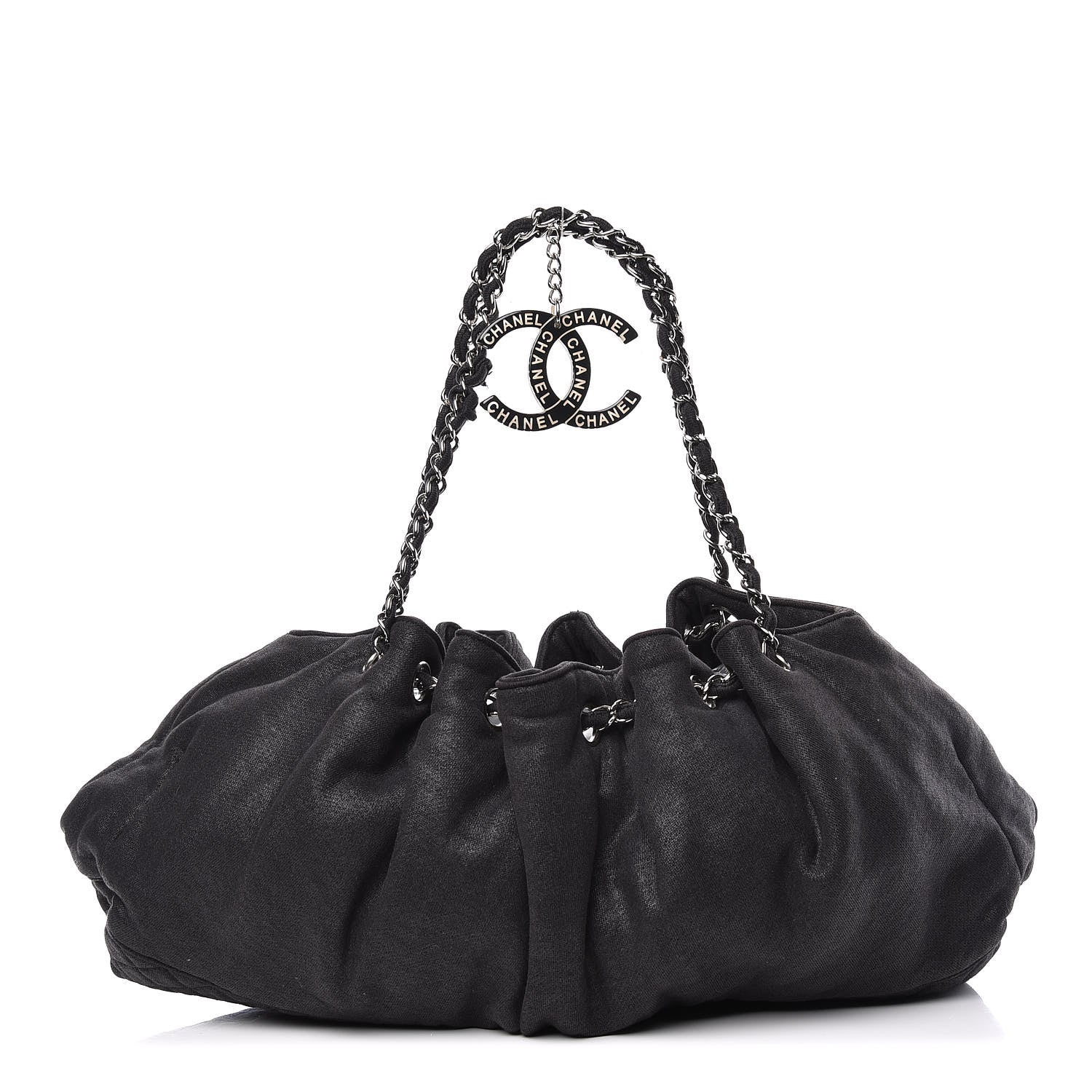 Chanel Jersey Melrose Cabas Black 1 of 10